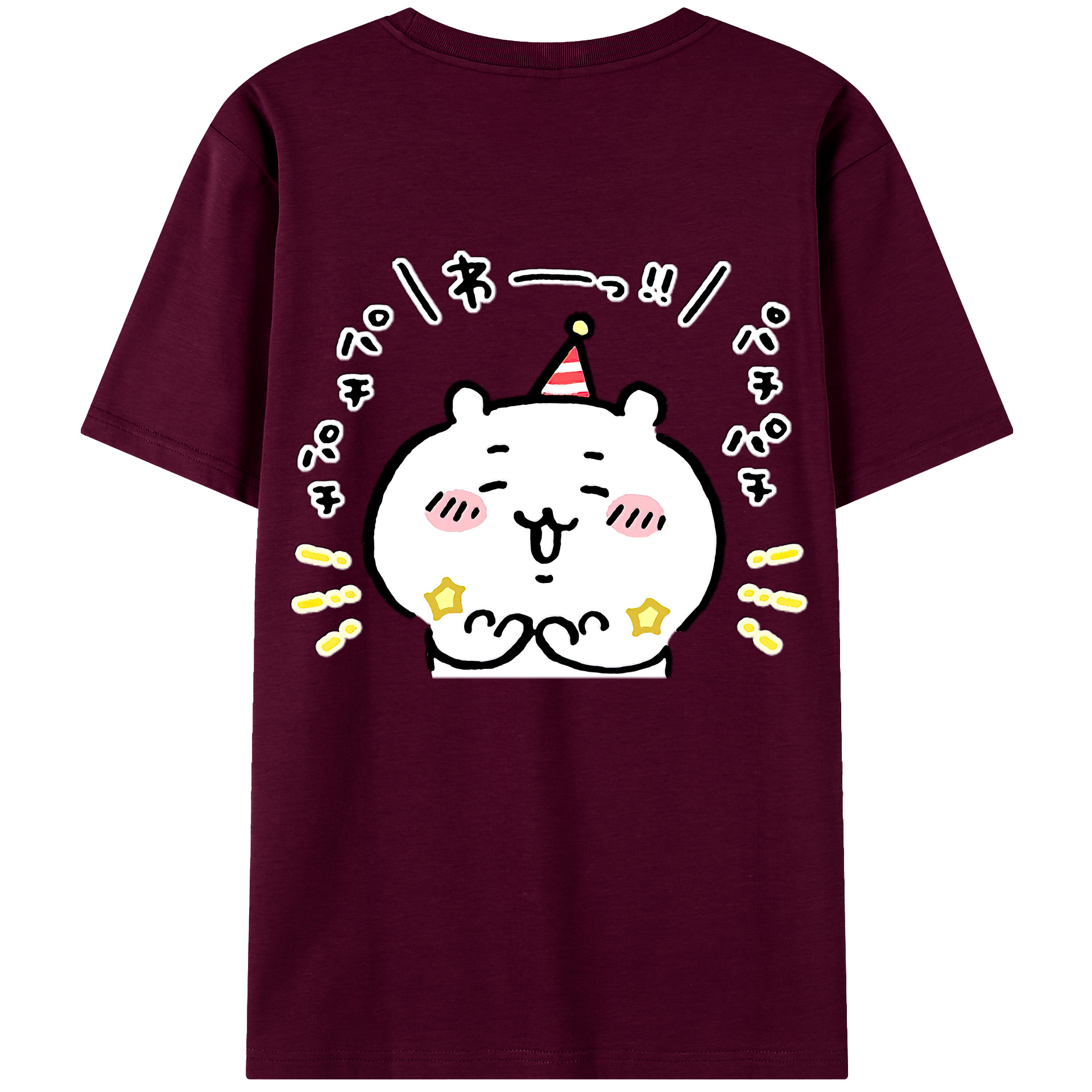 （画像用） ちいかわ ちいかわ Chii-kawa chiikawa レディース半袖Tシャツ(バックプリント)
